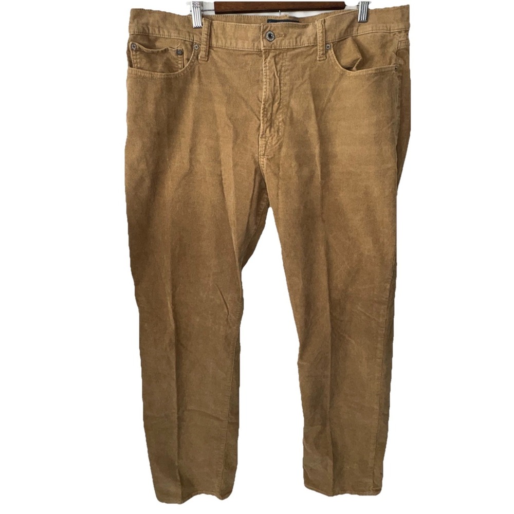 Lucky‎ Brand Corduroy Pants Mens 38x32 Khaki Brown 363 Vintage Straight Stretch
